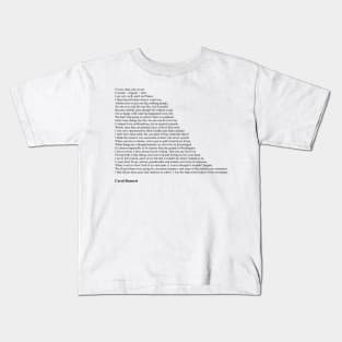 Carol Burnett Quotes Kids T-Shirt